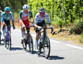 NOVI LIGURE, ITALY - MAY 21: Juan Pedro Lopez of Spain and Team Die erste Fluchtgruppe des Tages in Aktion.