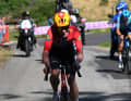 Andreas Leknessund (Uno-X Mobility) attacked on the final climb, but was caught by Alberto Bettiol (XDS Astana Team).