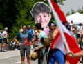 There was great support for Felix Gall during the stage.