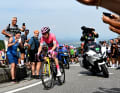 Jonas Vingegaard (Team Visma | Lease a Bike) attacked on the final climb to Piancavallo.