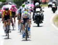 The leading group of the day consisted of nine riders.