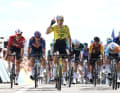 Wout van Aert (Visma | Lease a Bike) wins Stage 5.