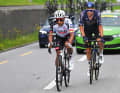 Die beiden Ausreißer Jhonatan Narváez (UAE - Emirates - XRG) und Xandro Meurisse (Pinarello).