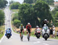 Les deux échappés du jour : Jakub Otruba (Caja Rural - Seguros RGA) et Baptiste Veistroffer (Lotto – Intermarché).