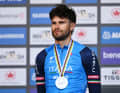 The blue of the Italian team, well known to most cycling fans
