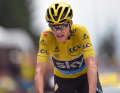 2016 verteidigte Chris Froome die Führung in Saint-Gervais Mont-Blanc an einem schwierigen Tag - nach Sturz und auf dem Rad des Kollegen Geraint Thomas.