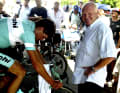 Jan Ullrich with team manager Rudy Pevenage.