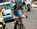 Fabian Wegmann regularly took part in breakaway groups and agonised up the mountain passes to score points.