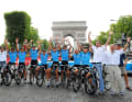 L'équipe Columbia a terminé le Tour de France 2008 avec huit coureurs. Seul Mark Cavendish n'a pas atteint Paris.