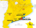 The Grand Départ 2026 on the map