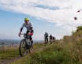 The ROSE Scary Schotter on Saturday leads over the Hoheward spoil tip. The route measures 45 kilometres with an elevation gain of 750 metres and is open to participants aged 16 and over.