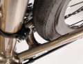 Surprisingly narrow: the Triban's tyres are only 33 millimetres wide - not much more fits into the frame.