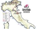 Le Giro d'Italia Women 2025 sur la carte