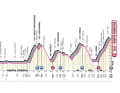 The profile of the 16th stage of the Giro d'Italia