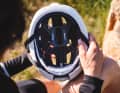There is a special treat inside the helmet, ...