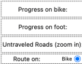 Fortunately, the plugin offers the option of hiding individual advances - or the untravelled roads.