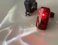 The bicycle light from Aldi and a rear light shine quite brightly.