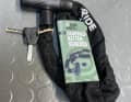 The Aldi chain lock with key looks heavy and solid when you first touch it