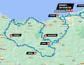 The route of the Clasica San Sebastian 2024