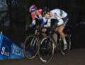Head-to-head race between van Aert and van der Poel at the 2016 Cyclocross World Cup in Namur