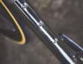 The surface alternates between glossy and matt brushed