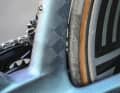 Room for improvement: The rear end of the 2026 model can accommodate tyres 28 mm wide. The 2027 model can accommodate tyres 34 mm wide.