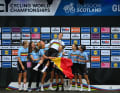 Lotte Kopecky won the gold medal in the road race at the World Championships in Glasgow 2023