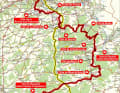 Liège-Bastogne-Liège 2025 des hommes sur la carte