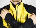 The sleeves should reach over your wrists when you are standing upright. Reflective material improves visibility in road traffic