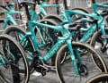 Vauquelin is travelling on the Bianchi bikes of his team Arkéa - B&B Hotels