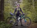 Sandra Schuberth et son vélo pour le Deutschland-Tail 2024.