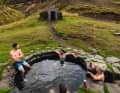 The Vikings used to bathe here. The Guðrúnarlaug (on the evening of day 3) is a replica of a bath with a hot spring at a historical location