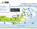 Le circuit du Grand Prix Cycliste de Québec sur la carte