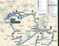 The women's race on the map