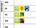 Basisplan Radmarathon, Woche 1
