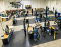 The used bikes are inspected and serviced in huge warehouses, such as here at Rebike in Kempten. The providers mainly deal with returns from leasing contracts.