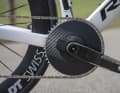 The single drivetrain with aero chainring also helps aerodynamically, but comes with limitations