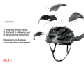 Exploded view: Helmet with RLS safety technology