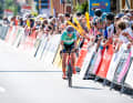 The finish line was at the ...
