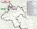 Strade Bianche 2025 for men on the map