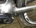 Typisch: Verdrecktes Rad nach ausgiebiger Regenfahrt