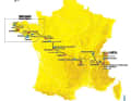 Die Strecke der Tour de France Femmes 2025 auf der Karte