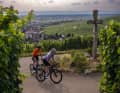 Lonely paths: The climb through the vineyards takes a lot of energy, but the roads are small and have little traffic