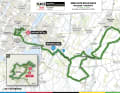 Le parcours de la course sur route des hommes
