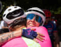 We made it! There is great joy at the finish in Arco
