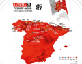 Die Vuelta a Espana 2025 auf der Karte