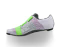 The strap wraps around the foot and fits snugly into the shoe.