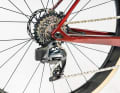 The test bike is equipped with a SRAM Force AXS