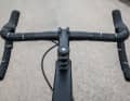 The handlebar diameter at the grip positions is relatively small for an all-road bike