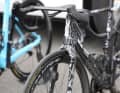Significant difference in operation: the two shift buttons behind the brake lever